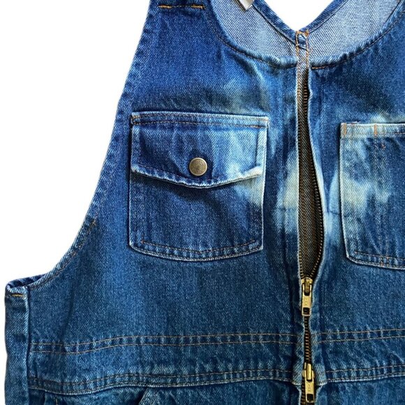 Vintage denim utility boiler suit overalls jumpsuit by J B Goodhue, distressed - Picture 9 of 16